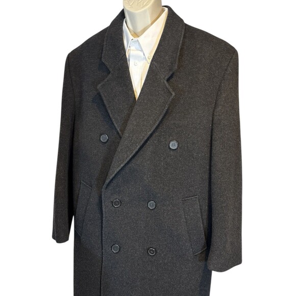 Il Telaio Mens Cashmere Wool Coat Sz 40R Charcoal Gray Luxury Business Old Money - Picture 3 of 16